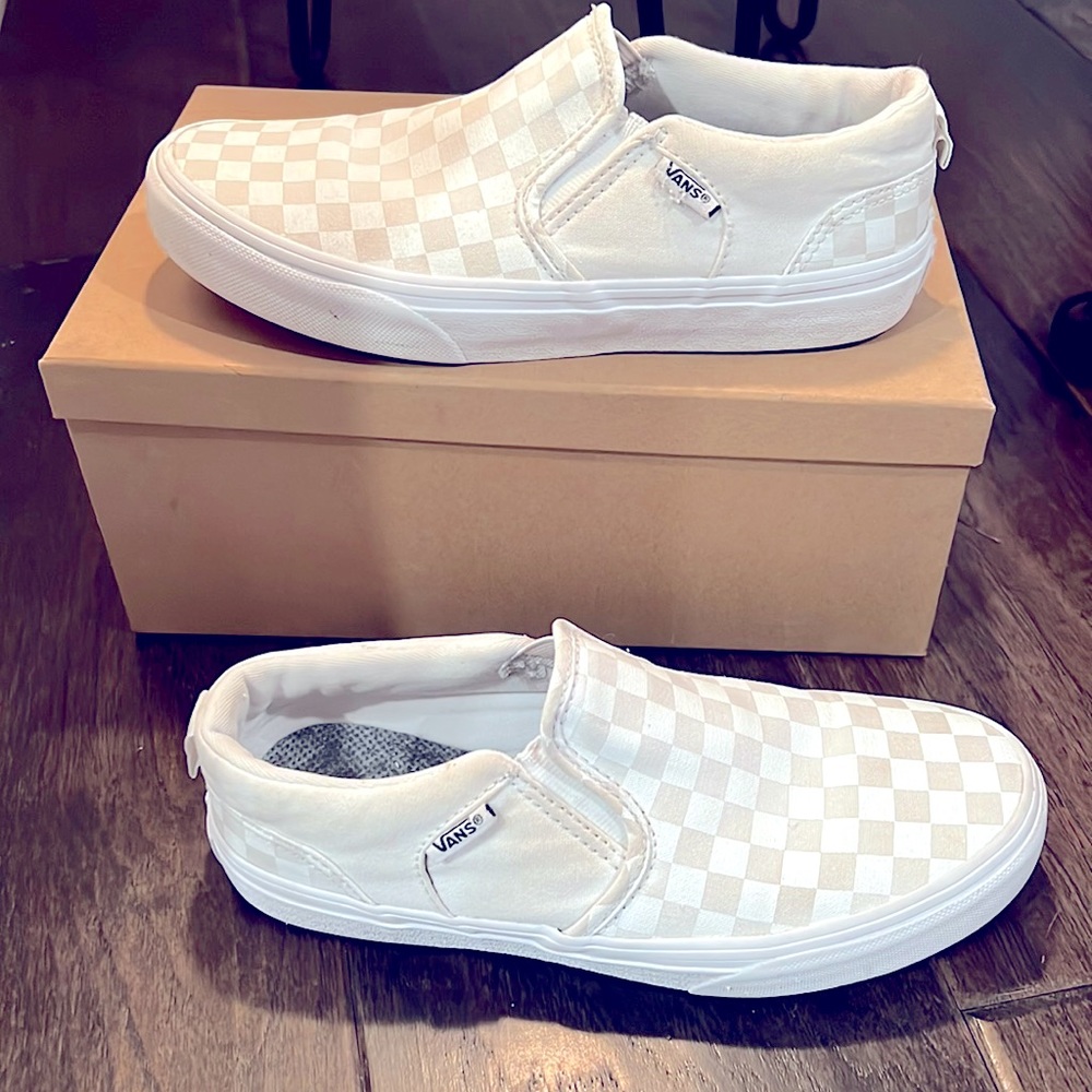 Vans white sneakers